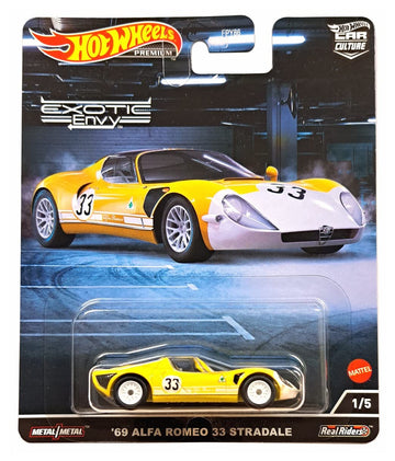 Hot Wheels '69 Alfa Romeo 33 Stradale, Exotic Envy 1/5