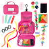 Travel Essentials for Kids - All-in-One Hanging Bag with Kid Toys, Road Trip Activities for Kids, Sensory Toys & Travel Games for Airplane Trips, Car