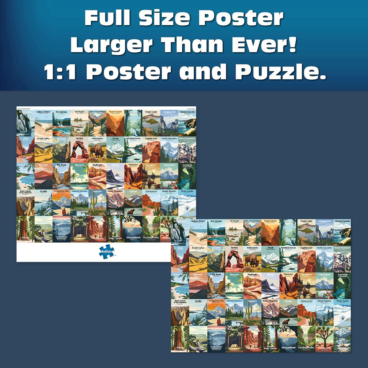 Buffalo Games - Our National Parks - 1000 Piece Jigsaw Puzzle for Adults