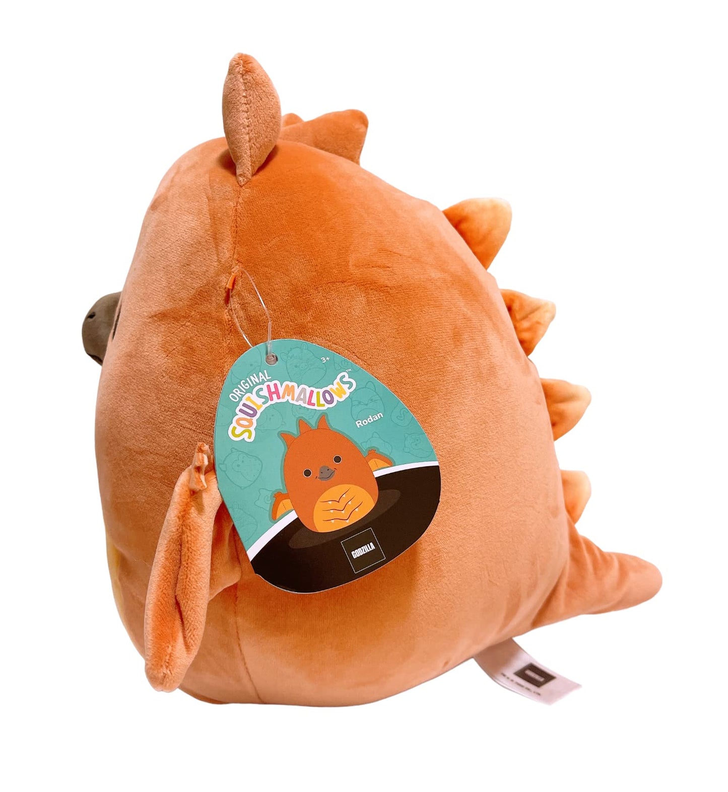Squishmallows Kellytoy Godzilla Plush Toy (8/'' Rodan), Brown, 8 Inch (SQK2817)