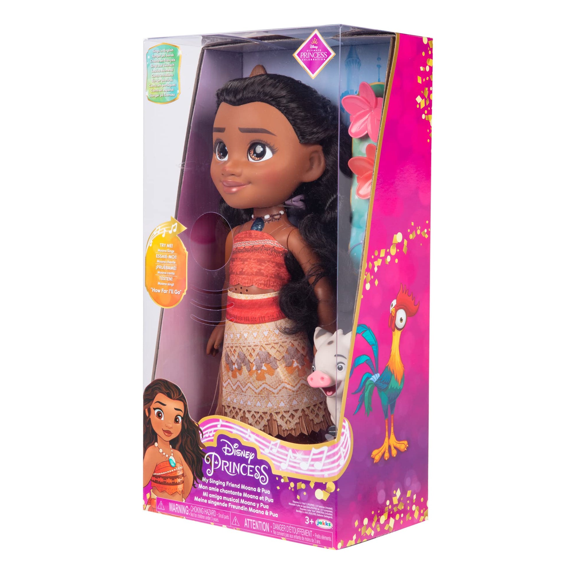 Disney Princess Moana & Pua Singing Doll - Moana Sings & Talks 'How Far I'll Go'!