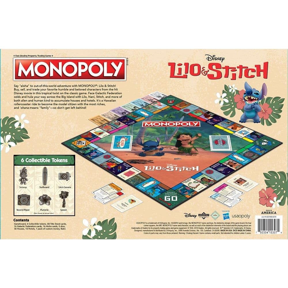 USAOPOLY, Lilo & Stitch Monopoly Board Game