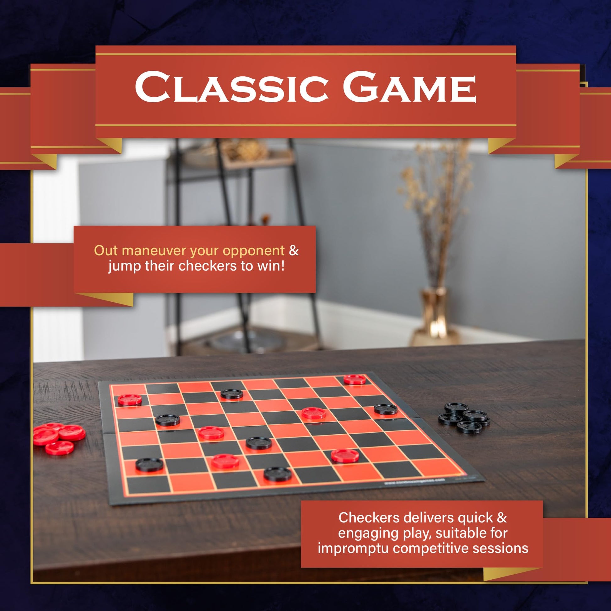 Continuum Games Checkers Family Traditions Board Games for 72 months to 1188 months
