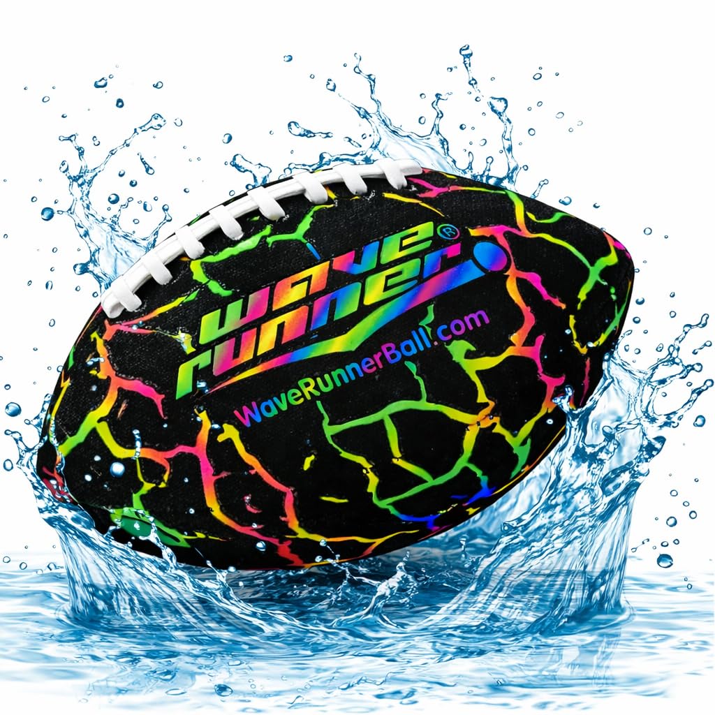 Wave Runner Grip It, Size 9.25in - Water Football, Beach Toys, Kids Outdoor Games for Summer | Pool Toys Football - Special Grip Pattern, Double