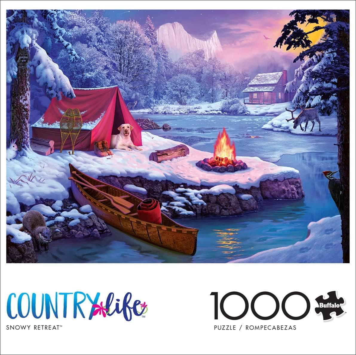 Buffalo Games - Snowy Retreat - 1000 Piece Jigsaw Puzzle for Adults
