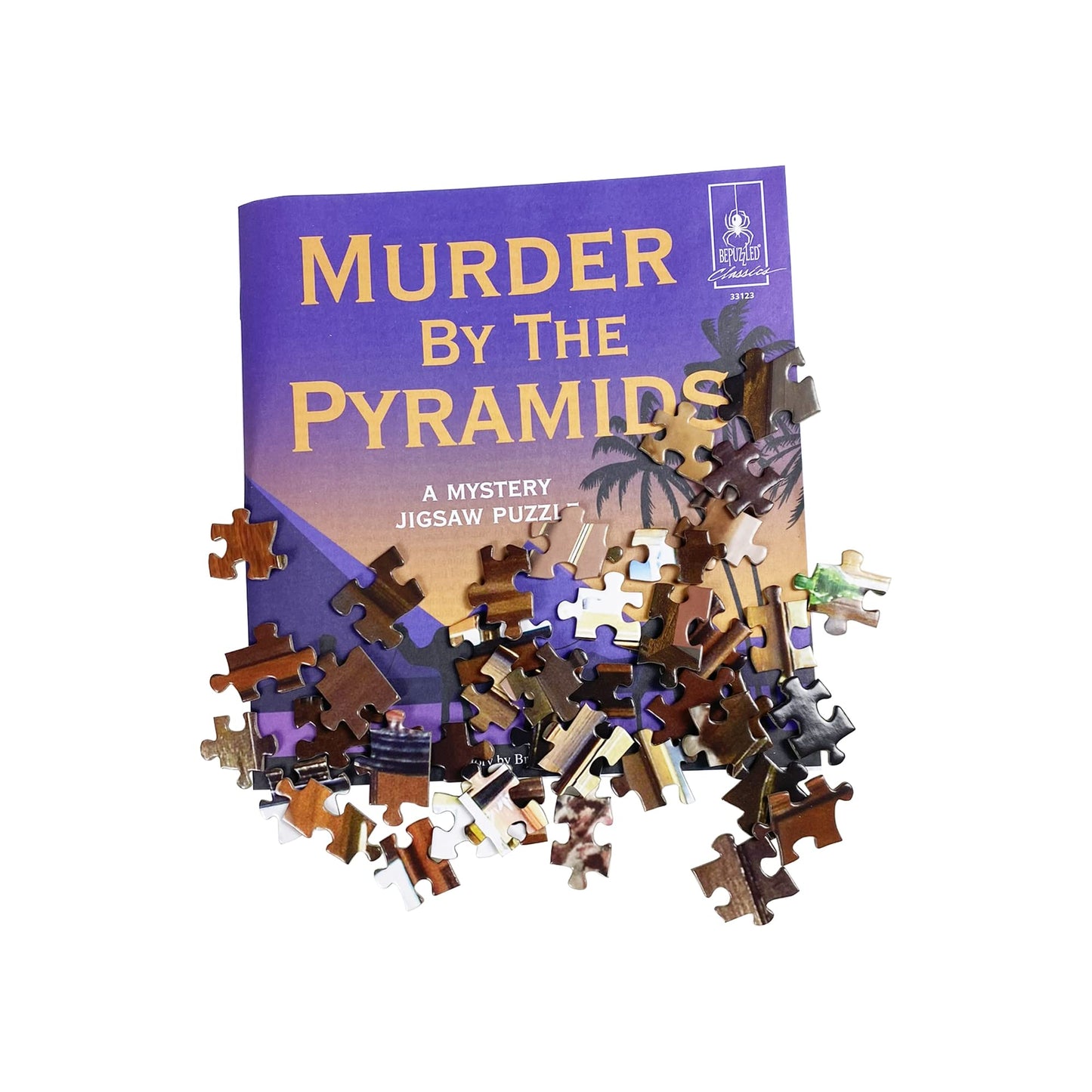 Murder by the Pyramids 1000-Pc Murder Mystery Jigsaw Puzzle Adults Ages 15+
