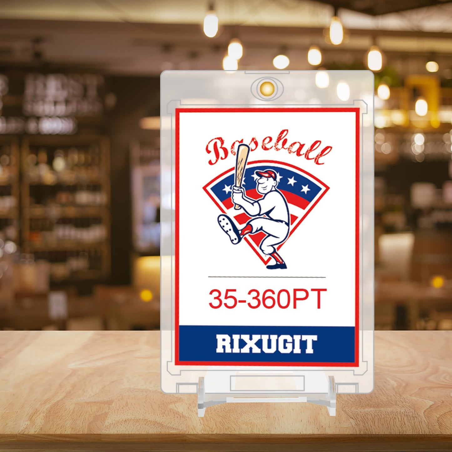 RIXUGIT 30-Pack 2-Piece Card Display Stands