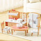 10 Pieces Mini Kitchen Set Dollhouse Kitchen Miniature Kitchen Set Doll Mini Kitchen for Kids Doll House Furniture and Accessories Set Mini Dollhouse