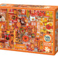 Cobble Hill 1000 Piece Puzzle - Rainbow Collection: Orange - Sample Poster Included