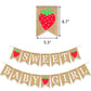 Strawberry Baby Shower Banner Sweet Girl Party Decoration Fruit Berry Garland Pregnancy Supplies