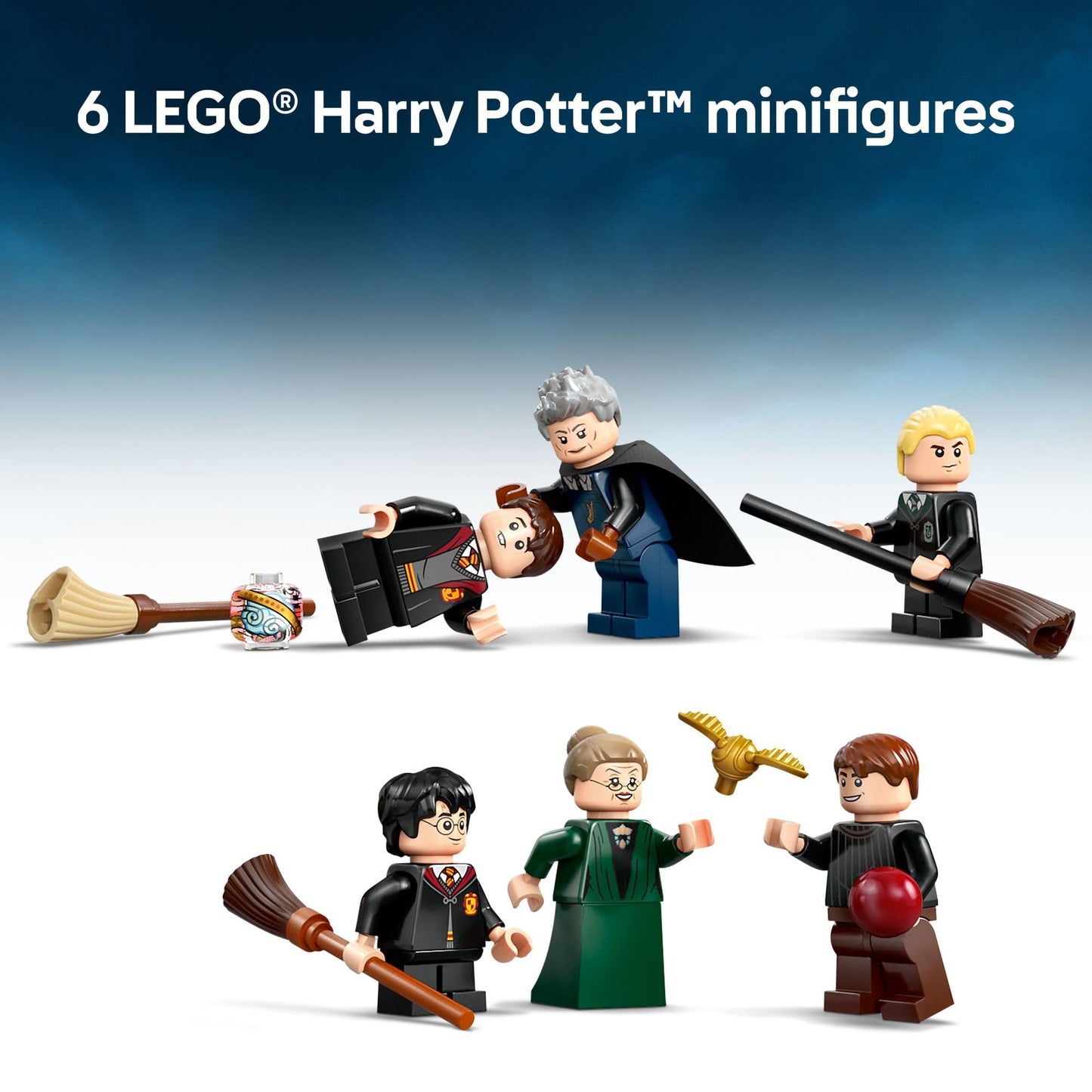 LEGO Harry Potter Hogwarts Castle: Flying Lessons Building Toy - Kids Wizard Toy for Boys and Girls, Harry Potter Fans, Ages 9+ - Gift Idea