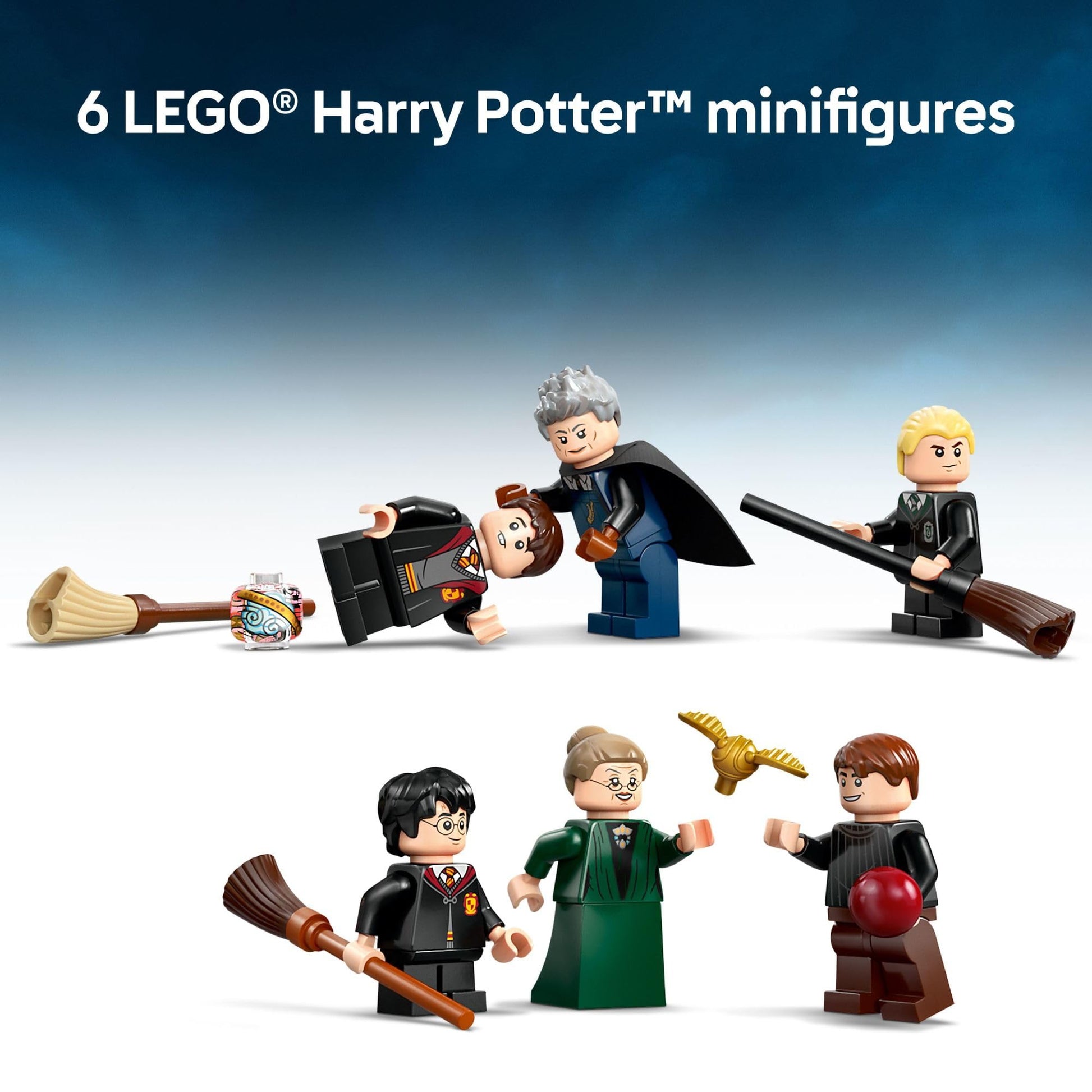 LEGO Harry Potter Hogwarts Castle: Flying Lessons Building Toy - Kids Wizard Toy for Boys and Girls, Harry Potter Fans, Ages 9+ - Gift Idea