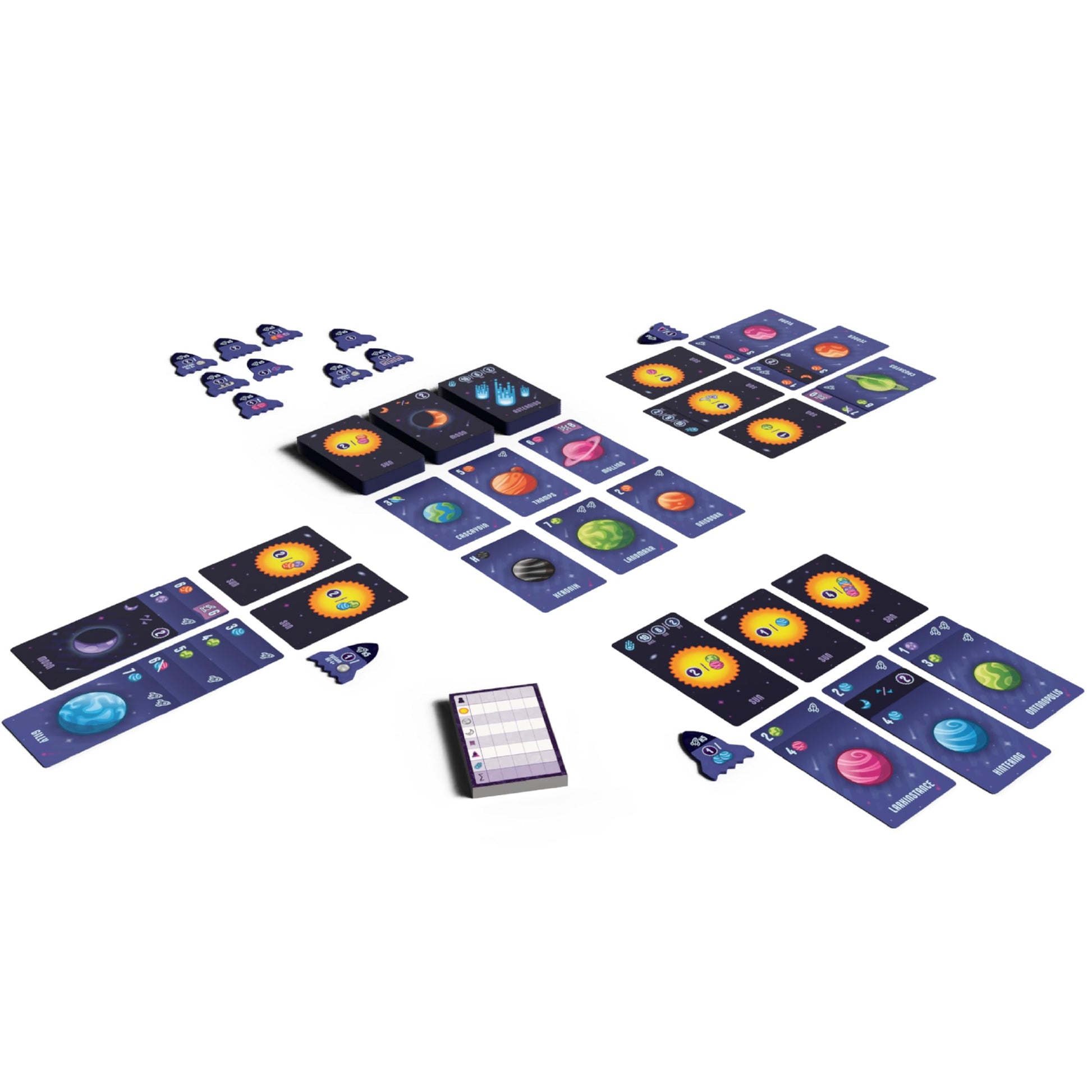 AEG & Flatout Games | Point Galaxy - Follow-Up to the Award-Winning Family Card Game Point Salad | Puzzly Space Exploration | Ages 10+ | 1-5 Players