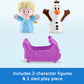 Fisher-Price Little People Toddler Toy Disney Frozen Arendelle Sledding Adventures Playset with Figures for Pretend Play Ages 18+ Months