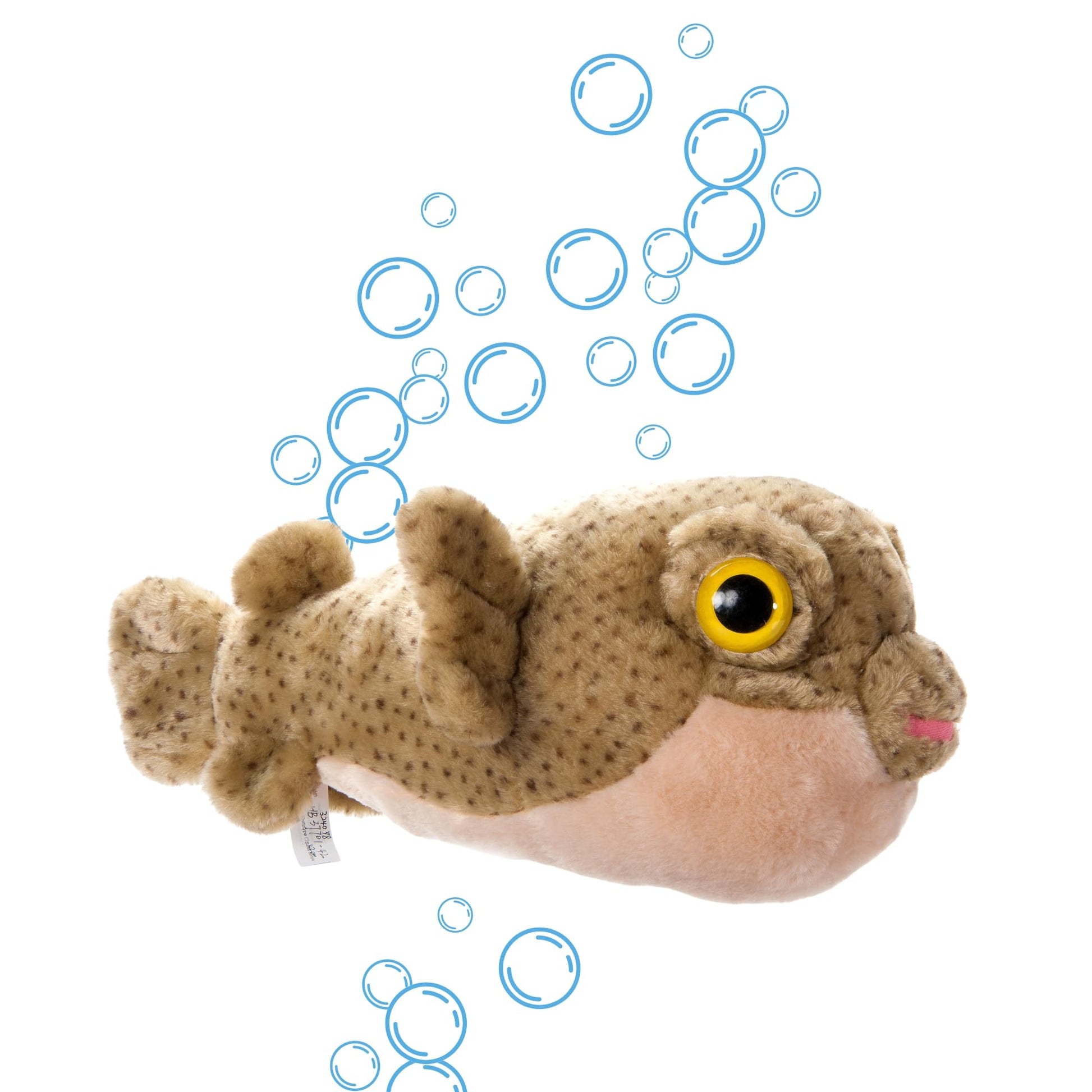 The Petting Zoo Pufferfish Stuffed Animal Plushie, Gifts for Kids, Wild Onez Sealife Animals, Pufferfish Plush Toy 15 Inches