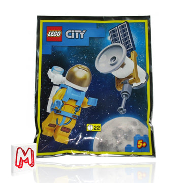 LEGO City Minifigure Space Port - Astronaut (with Jetpack and Satellite) 22 Pieces Foil Pack
