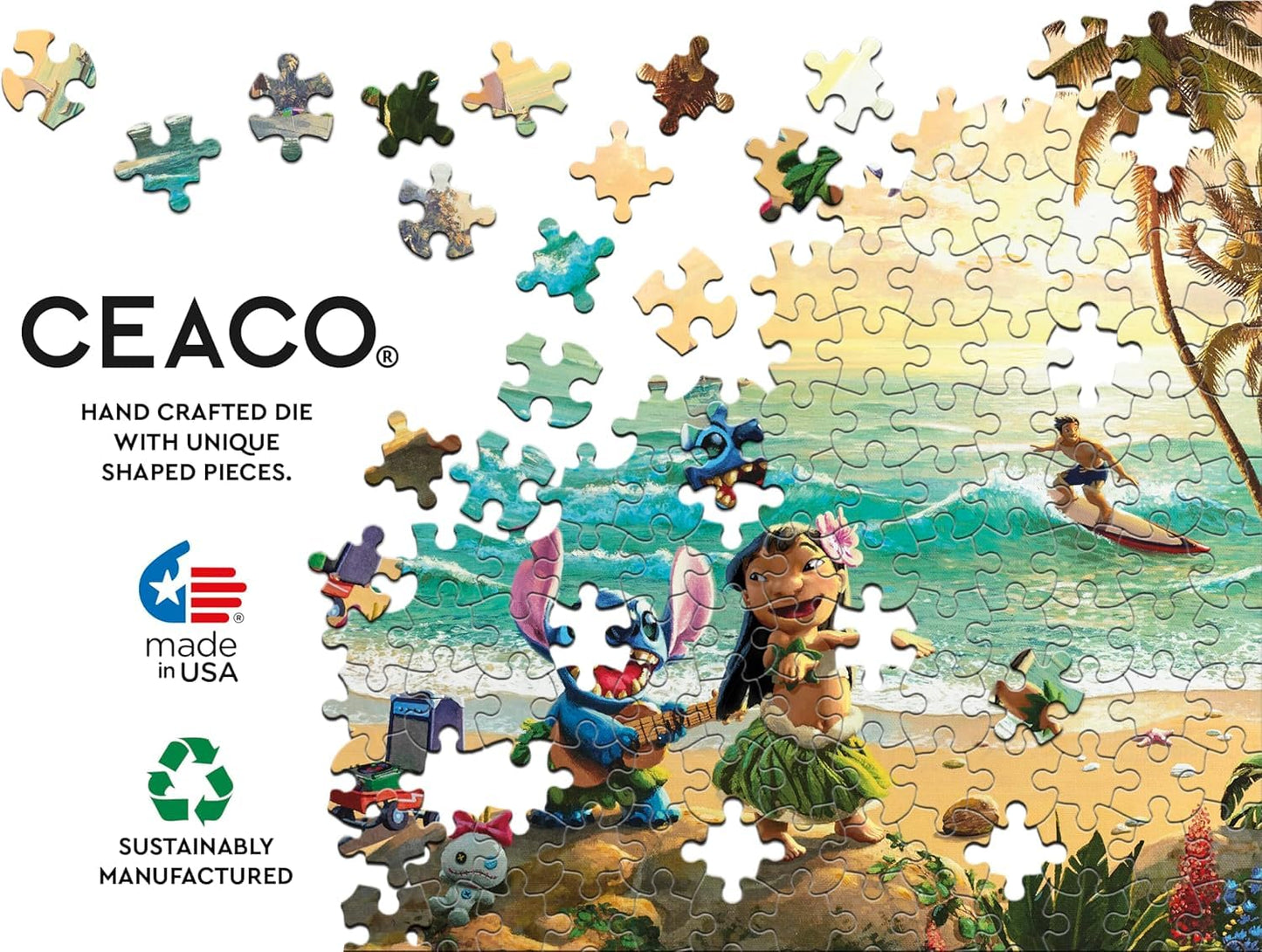 Ceaco - Thomas Kinkade Disney - Lilo and Stitch - 1000 Piece Jigsaw Puzzle