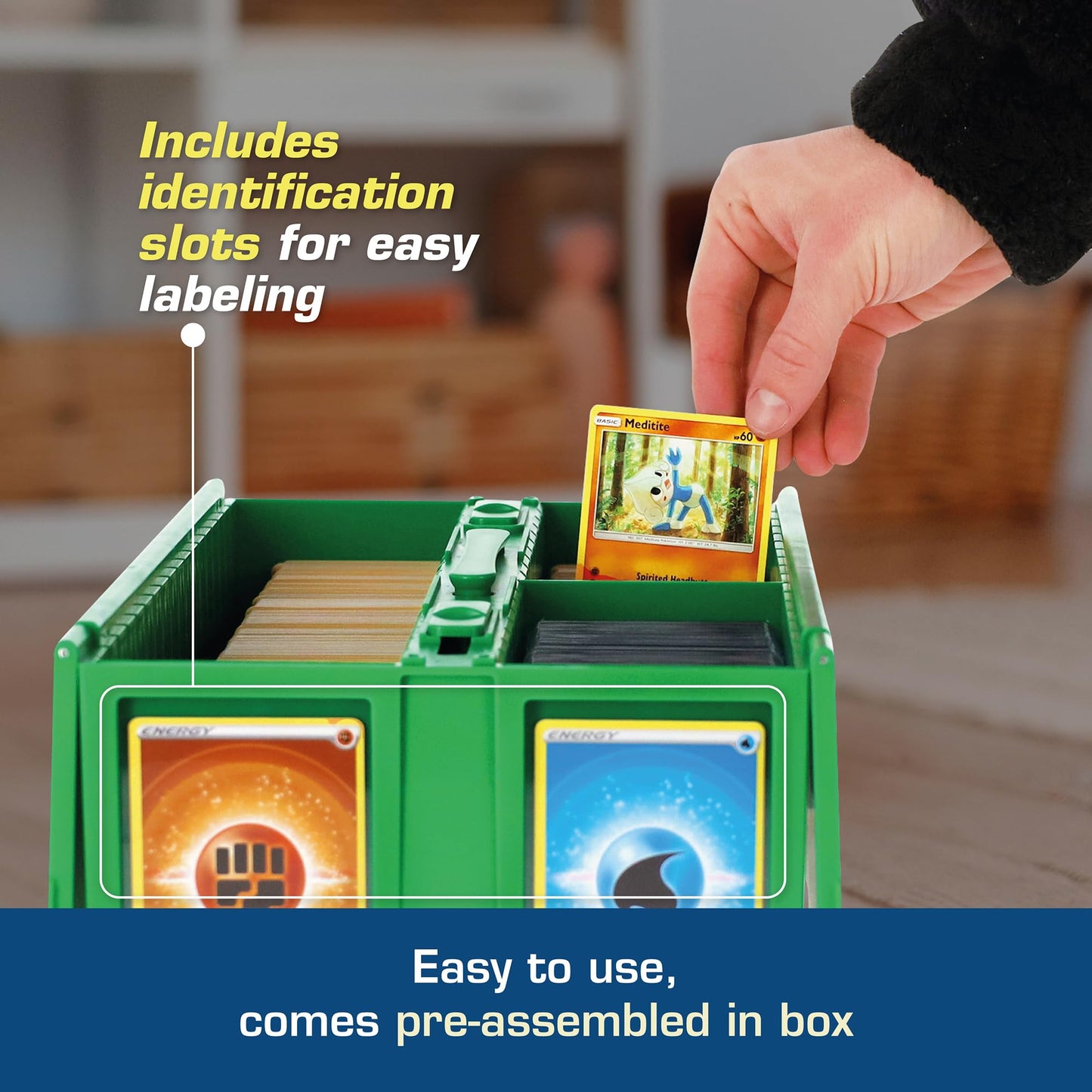 BCW Collectible Card Bin - Holds up to 1600 Cards | Large Card Storage Box for Loose Trading Cards | Pokemon, MTG, and Sports Card Storage Boxes |
