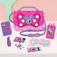 Disney Junior Minnie Mouse Bowfabulous Bag Set, 7-pieces, Dress Up and Pretend Play