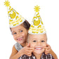 Big Dot of Happiness Let’s Go Bananas - Cone Happy Birthday Party Hats for Kids and Adults - Set of 8 (Standard Size)