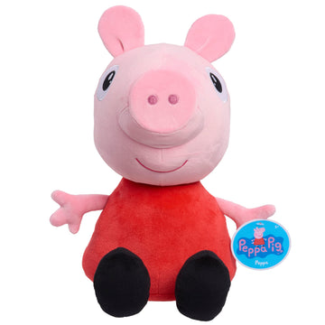 Peppa Pig 2 lb Weighted Large Plush, 12-inch Stuffed Animal, Kids Toys for Ages 2 Up by Just Play