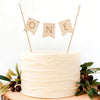 1ST BIRTHDAY CAKE TOPPER - Wooden First Birthday Cake Topper, First Birthday Party Decorations,Photo Props (Natural wood color)