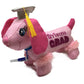 Charming Toys Graduation Autograph Stuffed Princess Dog w/ Pen, Congrats Grad! 9" inches Pink