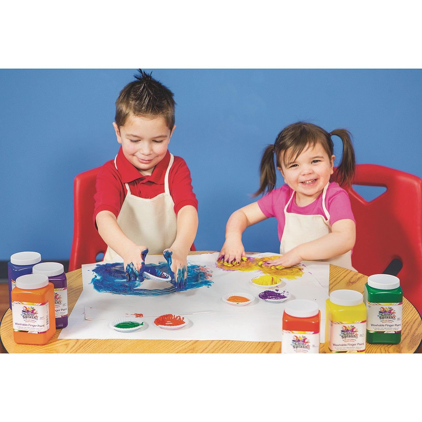 Color Splash! Washable Finger Paints (Set of 6)