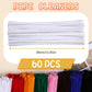 60 PCS White Pipe Cleaners - Bulk Art & Craft Pipe Cleaners Chenille Stem for Creative Home Decoration and Arts Crafts