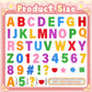 Felt Letters, 315PCS Felt Letter Stickers Large 2 Inch Alphabet Stickers Self Adhesive Colorful Letter and Number Sticker Felt Fabric Letters for DIY