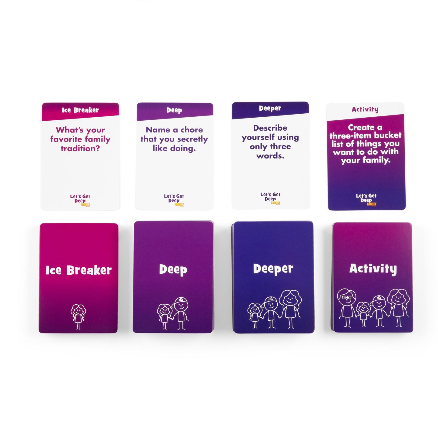 Let's Get Deep® Family Edition by Relatable - Family Conversation Cards - Get to Know Each Other Card Games