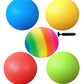 Toys+ 8.5 Inch Playground Balls Set, Official Size for Dodge Ball, Kick Ball, Four Square, Free Pump (5Pack, Red,Blue,Green,Yellow,Rainbow)