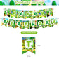 Yoshi Party Decorations,Yoshi Birthday Party Supplies Includes Banner - Cake Topper - 24 Cupcake Toppers - 18 Balloons