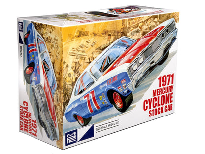 MPC 1971 Mercury Cyclone Stock Car Model Kit - 1:25 Scale Classic NASCAR Racer, 429 Engine, 135 Parts, Skill Level 2 (Paint & Glue Required)