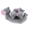 DolliBu Elephant Family Animal Bath Squirters 4 Piece Bath Toy Set, Children Bath Toys for Bathtime & Water Fun, Girls & Boys Floating Rubber Squirt