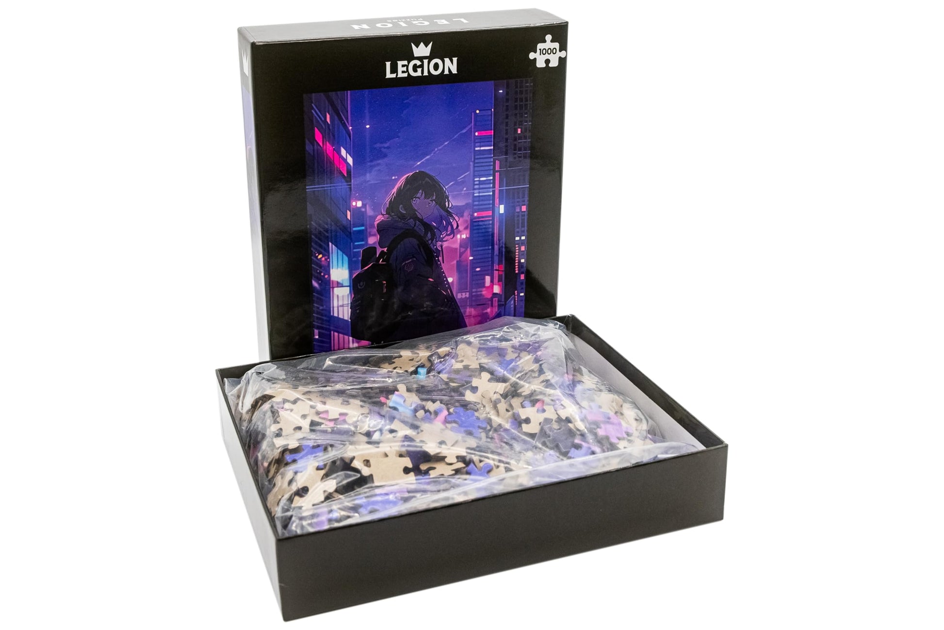 Legion Lo-Fi Anime Puzzle with Poster | 1000 Piece Jigsaw Puzzle for Teens and Adults | 70cm x 50cm | Looking Back