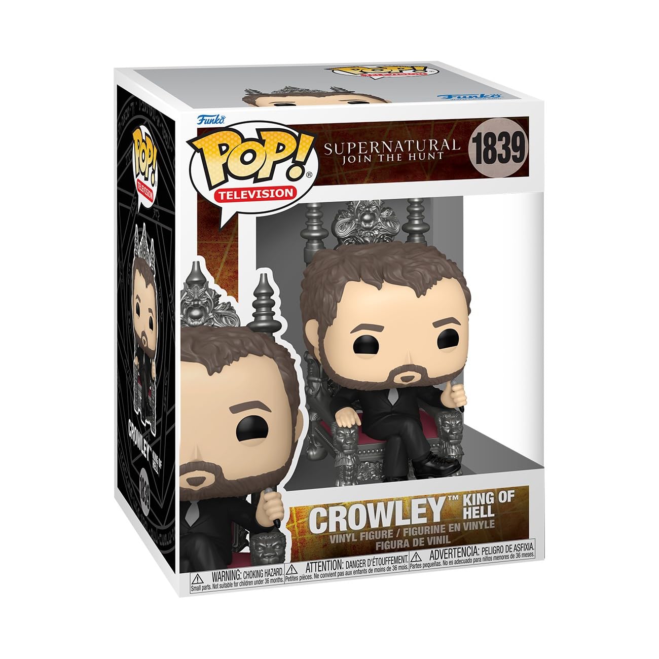 Funko Pop! TV: Supernatural - Crowley King of Hell - Collectable Vinyl Figure - Gift Idea - Official Merchandise - Toys for Kids & Adults - TV Fans