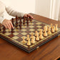 Large 17-Inch Magnetic Wooden Chess Set - Perfect for Adults and Beginners Handcrafted Unique Folding Design Board Games
