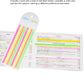 Zynoro Transparent Mahjong Line Finder Notes, for Players, Beginner Rule Reader & Strategy Assistant,No Adhesive Residue and Bright Writable