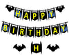 Bat Superhero Large Happy Birthday Banner 6" Party Decoration for Kids