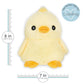 Cheerful Chick Microwavable Easter Stuffed Animal, Weighted Heatable and Coolable Lavender Scented Plush for Kids and Adults, 1.5 lb, Warm Pals