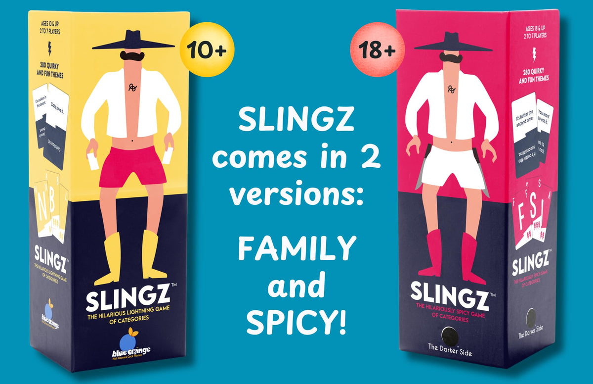 Slingz - The Quick and Hilariously Spicy Categories Card Game | 2-7 Players | for Adults, College Students, Game Nights, Parties and More | by The