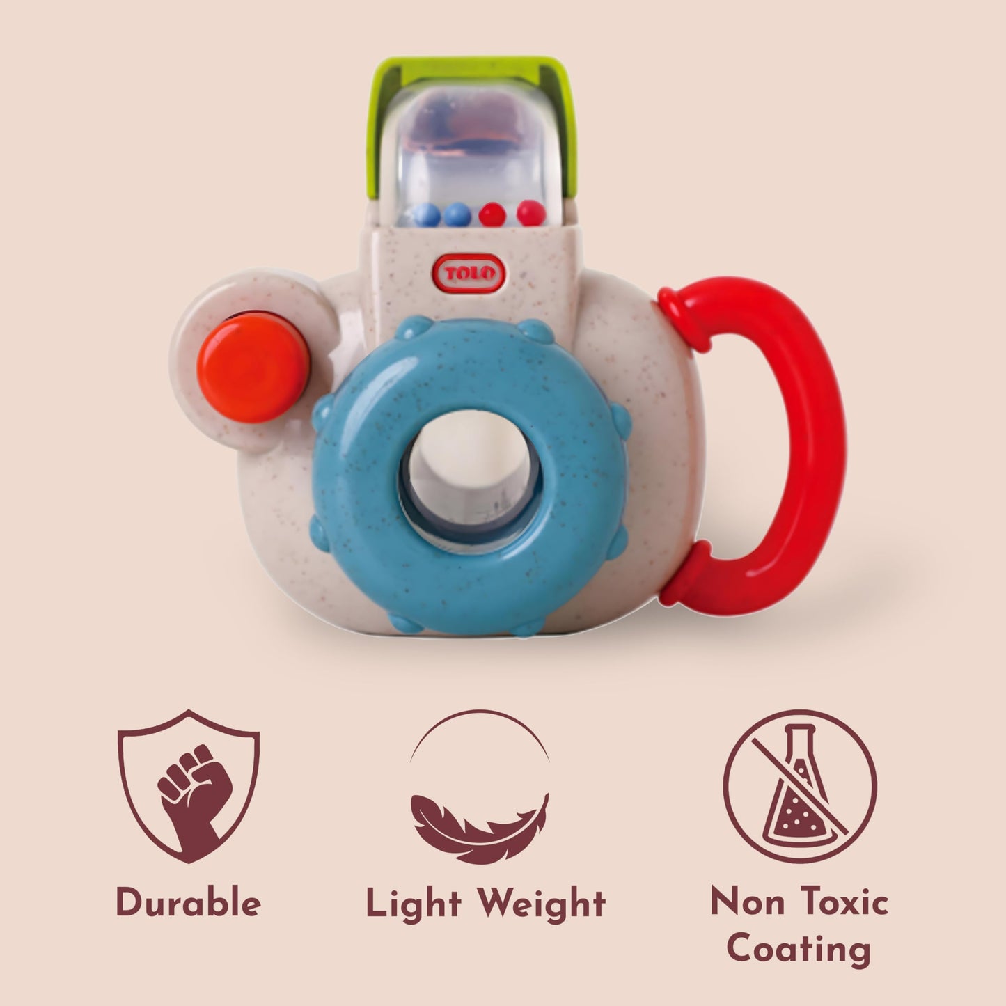 Tolo Baby Camera | Interactive Toy for Babies 12+ Months Flash Pop Sound