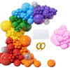 162 Pcs Rainbow Garland Balloon Kit mixed size 18 10 5 Inch Rainbow arch balloon kit for Birthday Baby Shower Wedding.
