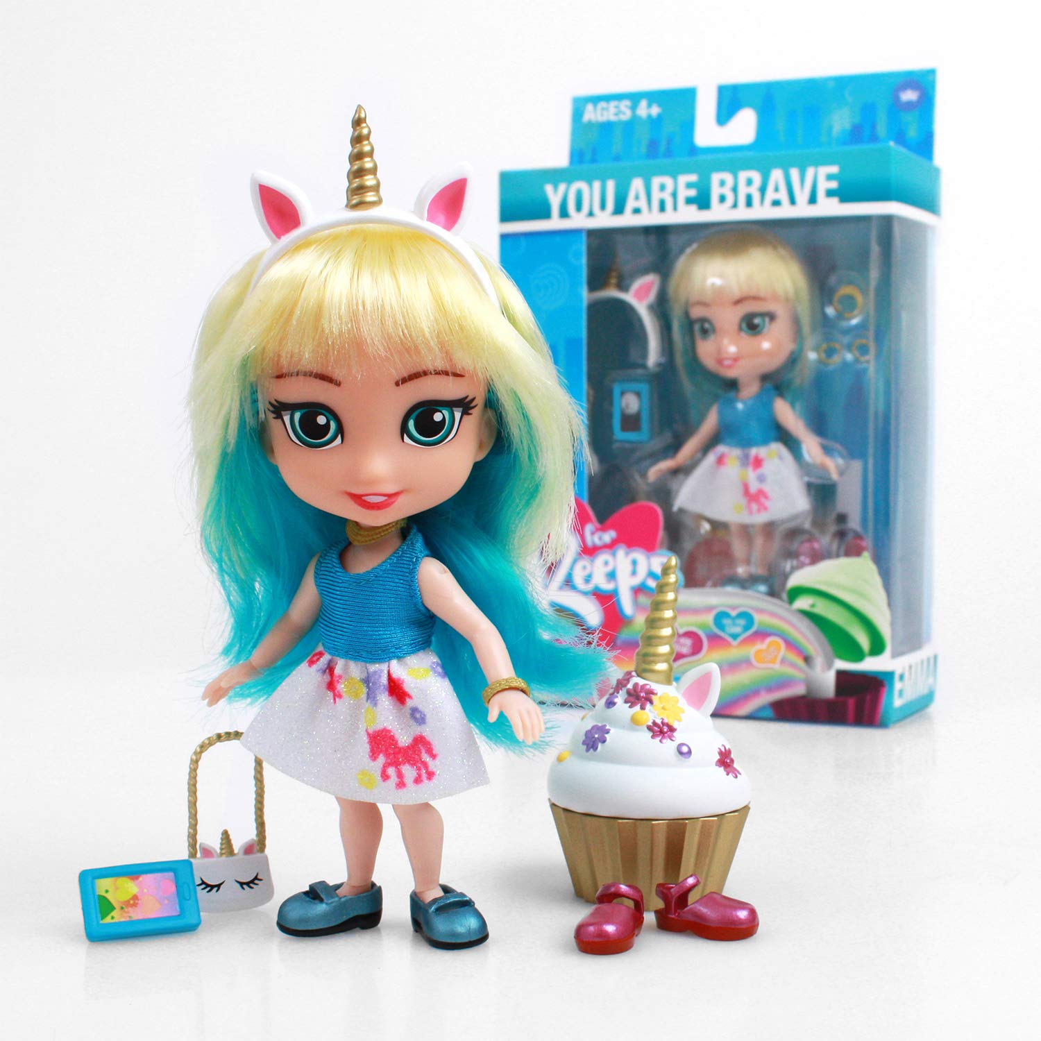 The Loyal Subjects Emma - for Keeps Girl with Cupcake Keepsake Series 1, Multi-Colored