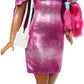 Barbie Fun & Fancy Set, Fashion Doll with Extra-Long Color-Streaked Black Hair, Clothes & Styling Accessories