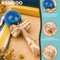 Bamboo Kendama, Traditional Japanese Skill Toy for Kids & Adults(Red&Blue)