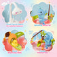 Julttum Upgraded Toddler Sand Water Table Toy with Electric Water Pump, 4-in-1 Kids Outdoor Play Center with Faucet Play Food Fishing Game, Kitchen