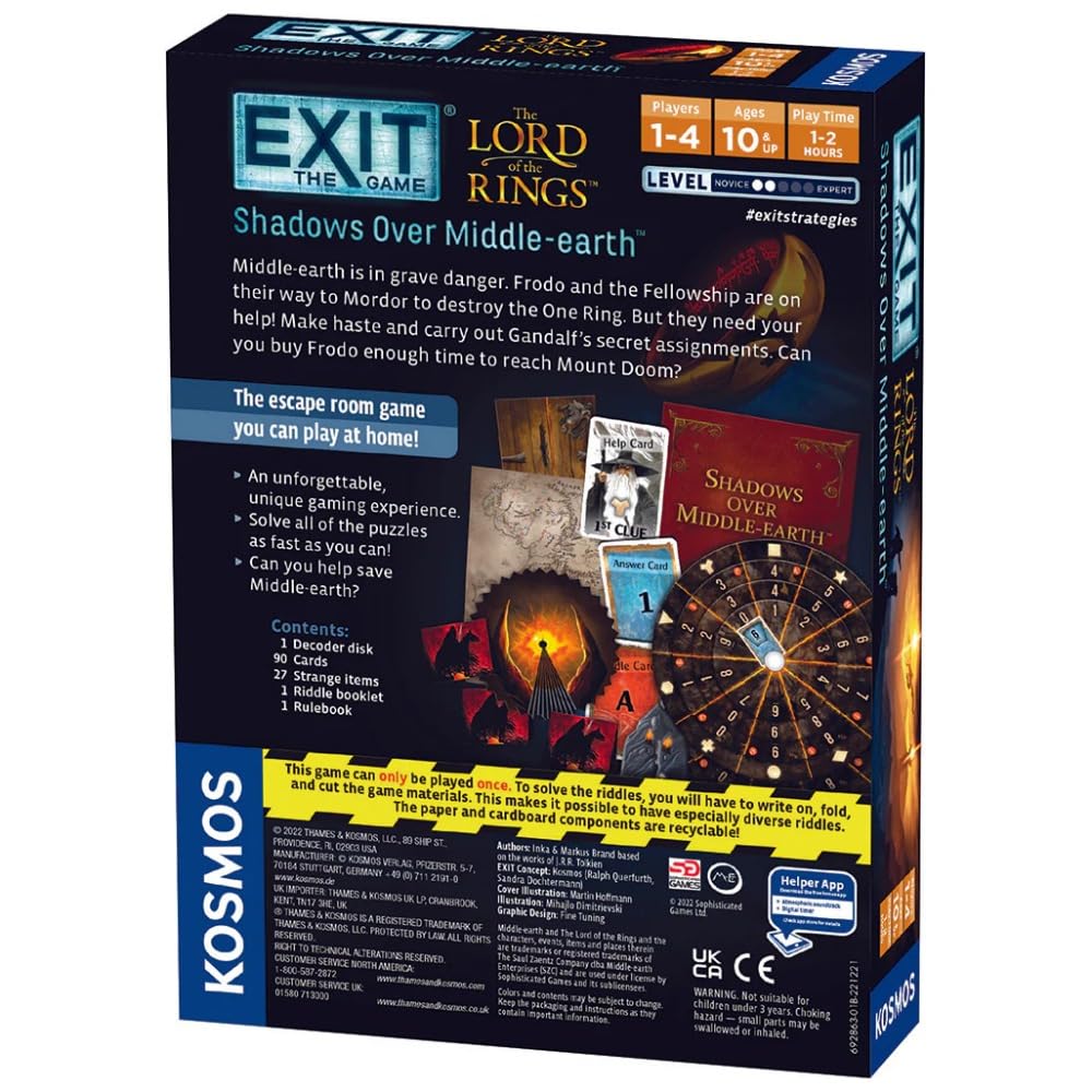 EXIT: The Game - The Lord of The Rings - Shadows Over Middle-Earth