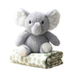 The Peanutshell Blanket Gift Set, Ellie Plush Elephant Stuffed Animal Toy for Boys, Girls, Cute Elephant Plushies, Animal Plush Toys, Small